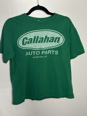 Callahan Auto Parts Sandusky, OH T-shirt Size Medium 100% Cotton Green Y2K Retro