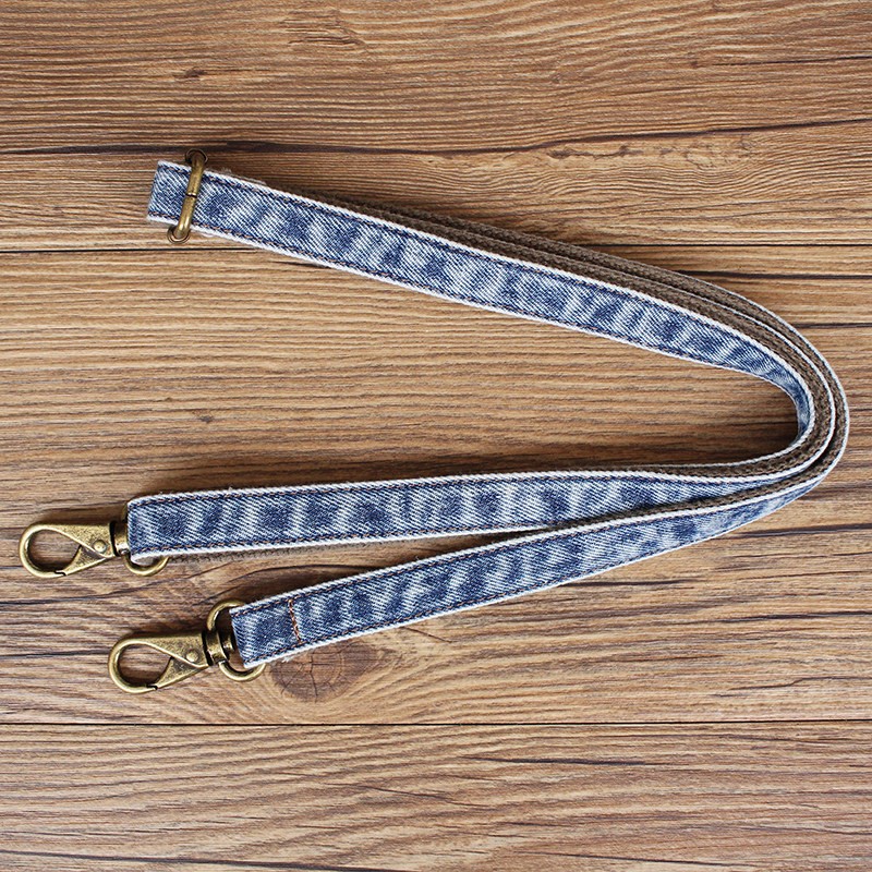 Replacement 140cm Denim Strap Adjusted Band Detachable for Crossbody Bag W/hook