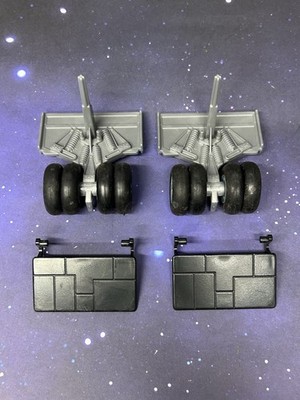 GI Joe Crusader Space Shuttle REAR LANDING GEAR w/ WHEELS 1989 Original Parts