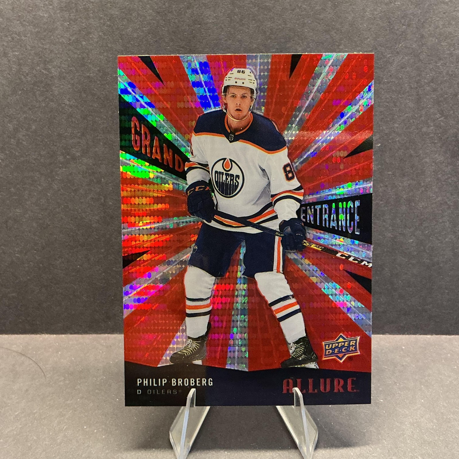 2020-21 Upper Deck Allure #GE-18 Philip Broberg Grand Entrance Red