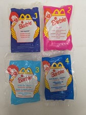 McDonald's 1998 Barbie Figurines Happy Meal Toys - Complete Set of Four - NEW