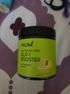 HUM Flatter Me Fiber Supplement for Women  Men, Prebiotics  Digestive Enzyme B81