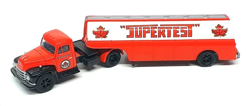Corgi 1/50 Scale 56203 - Diamond T Semi Tanker Truck "Supertest" - Dk Orange - Image 4 of 4