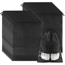 20 Pack Shoe Bags for Travel, Large Travel Shoe Bags for Packing with Clear W...