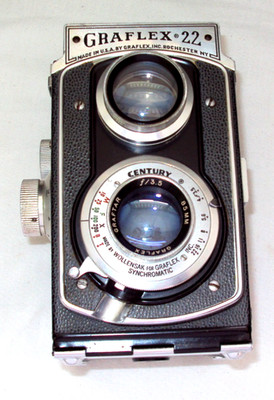 GRAFLEX 22 Model 200 Twin Lens Reflex Camera 1952-1956-Graftar f