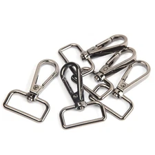 15 Pcs D Ring Swivel Lobster Claw Clasp, Push Gate Snap Hooks Trigger Clips(G...