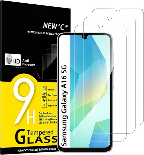Panzer Schutz Glas Samsung Galaxy A16 5G 3Er Pack 9H HäRte 6,7 Zoll-image