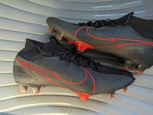 Nike Mercurial Superfly 7 Elite FG - Schwarz Rot - UK Größe 6,5