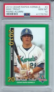 2010-CEDAR-RAPIDS-KERNELS-3-MIKE-TROUT-PSA-10-GEM-MINT-RISING-ALUMNI-ROOKIE