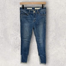 Pilcro and the Letterpress Anthropologie Women's Boho Jeans Script Patch Size 27