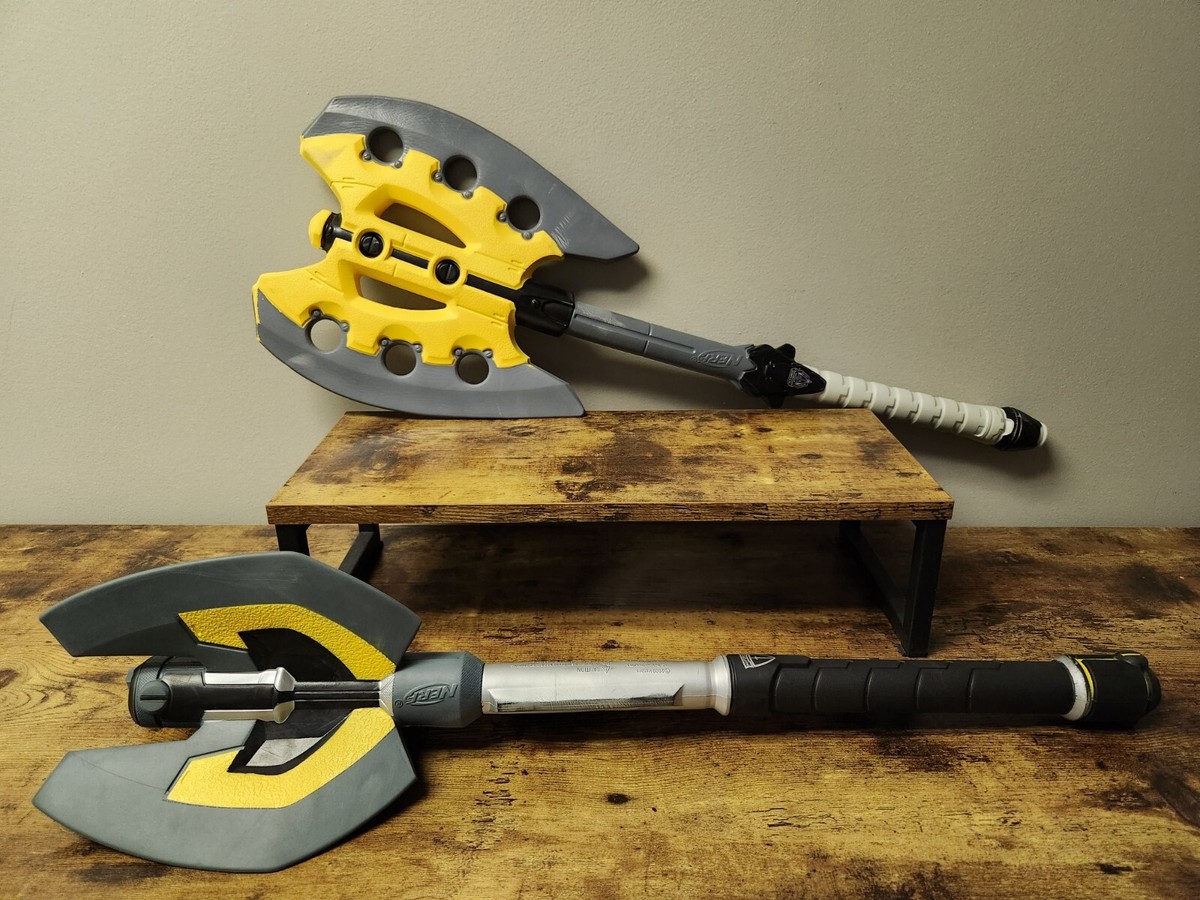 Nerf Battle Axe Weapon N-Force & Master Mace Hasbro Foam Cosplay