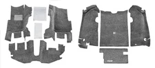 BedRug Gray Front/Rear Floor Liners & Cargo Liner Kit for 97-06 Jeep Wrangler TJ