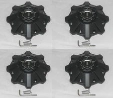 4 CAP DEAL TIS SATIN BLACK WHEEL RIM CENTER CAP 6056B212 S1209-08 6056K84-TIS