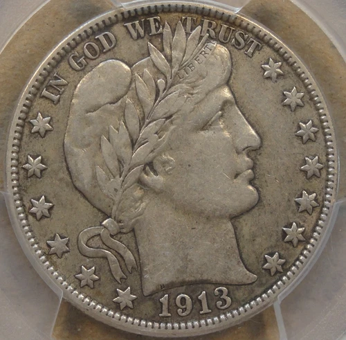 1913-D Barber Half Dollar 50c PCGS Certified XF40