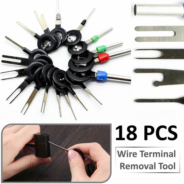 18 Pcs Wire Terminal Removal Tool Car Electrical Wiring Crimp Connector