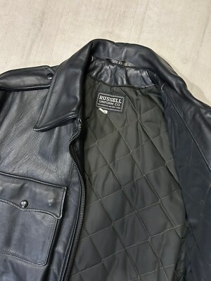 【ヴィンテージ】42 RUSSELL UNIFORM NYC レザージャケット ヴィンテージ】42 RUSSELL UNIFORM NYC レザージャケット