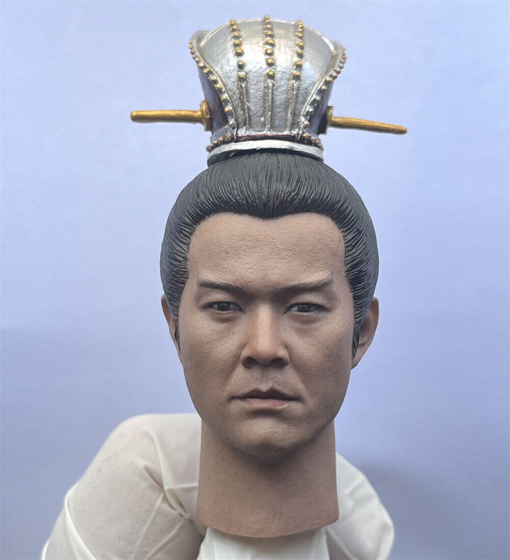 1/6 Zhou Yu Gongjin Head Carved Three Kingdoms DIY 12'' Action Figure