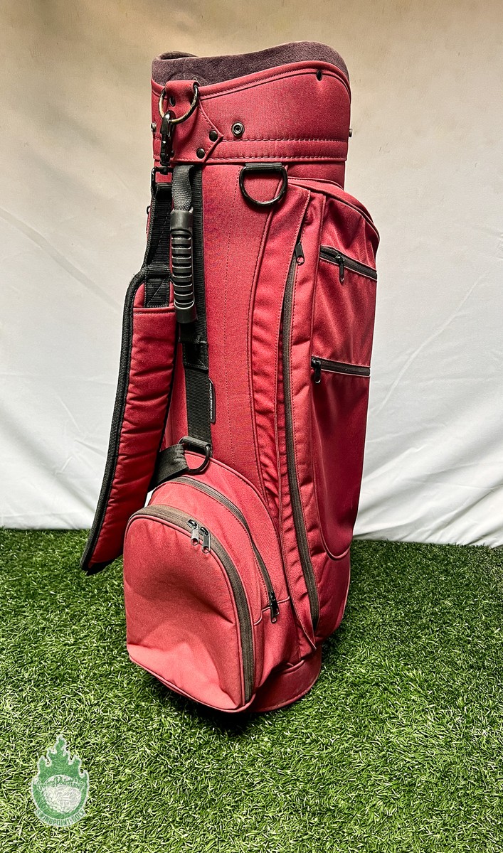 5ラウンド使用品　ジョーンズ　8.5型 トゥルーパー 　マルーン Used Jones Sports Co. Golf Cart/Carry Bag 5-Way Maroon w/ Rainhood
