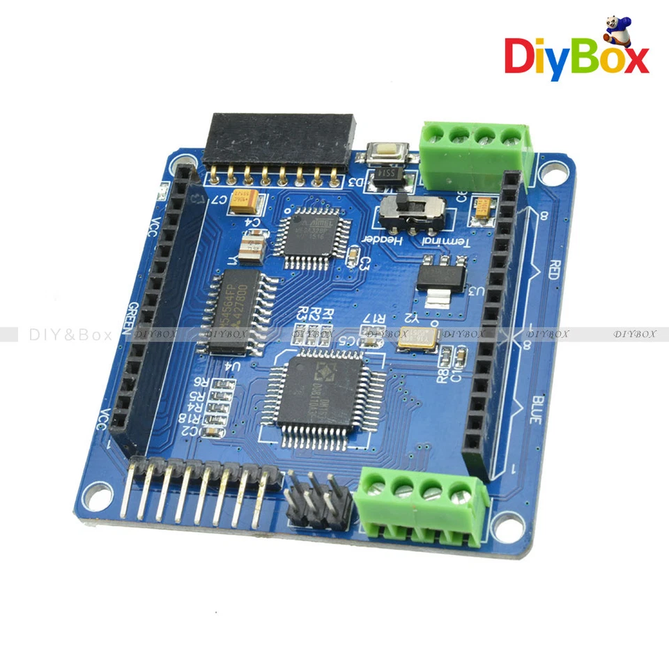 5mm 8*8 8x8 Color RGB Dot Matrix LED Display Shield ATmega328P for Arduino - Image 3 of 4