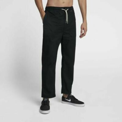 Hurley Men's Scout Pants Black AV6291 010 Elastic Waist Drawstring 33 34 36 38 