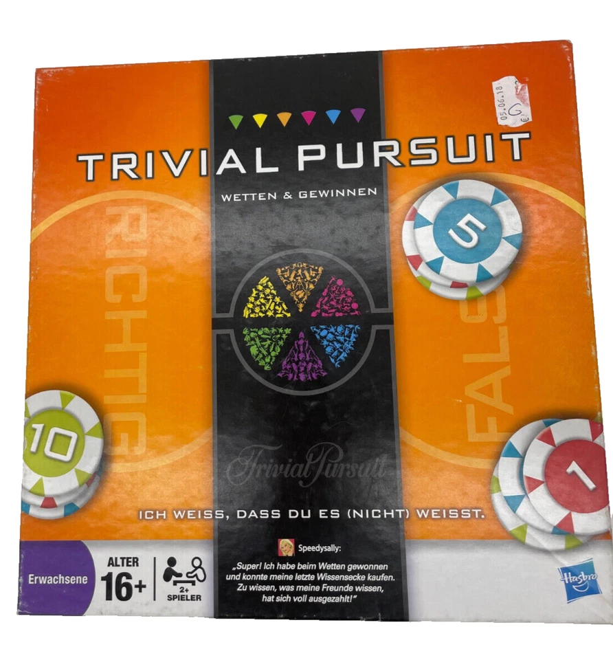 Hasbro Trivial Pursuit Wetten & Gewinnen Brettspiel Gesellschaftsspiel Familien - Bild 1 von 1
