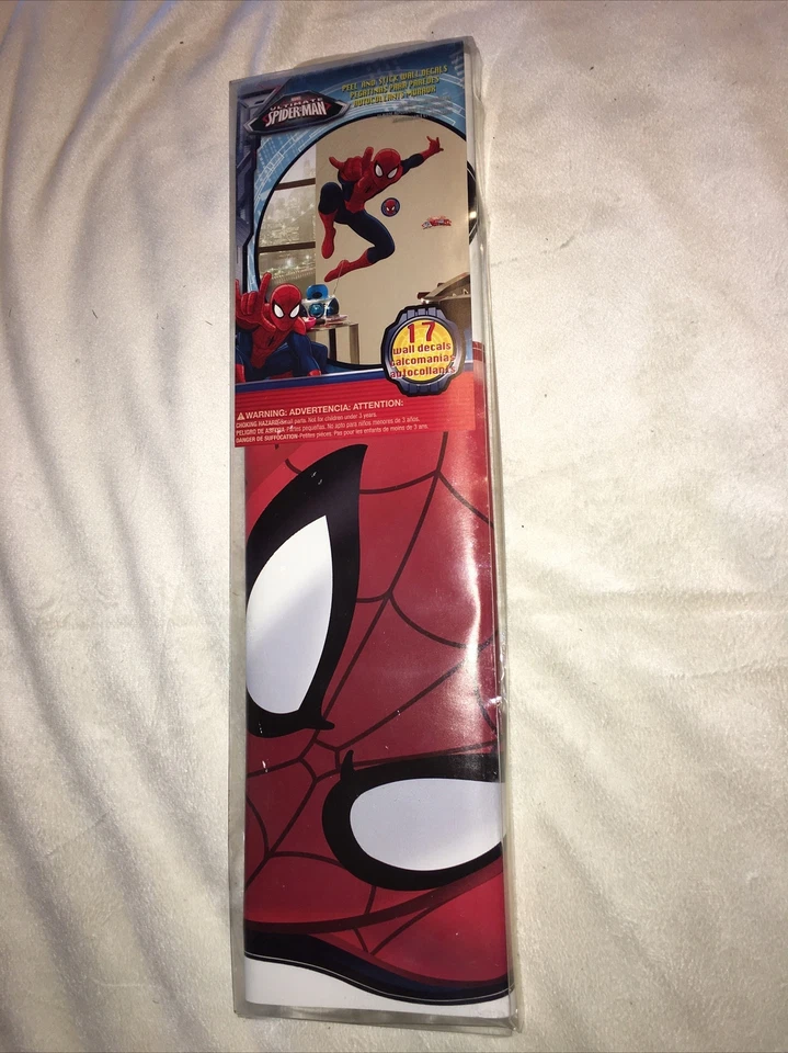 MARVEL Spiderman Peel & Stick Mural 17 WALL DECALS RMK1796GM New - Image 2 of 4