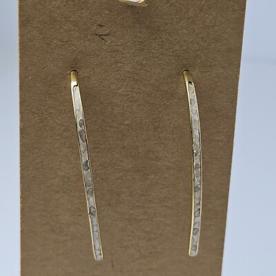 Marked ''Joya INDIA'' Handcrafted Gold Earrings