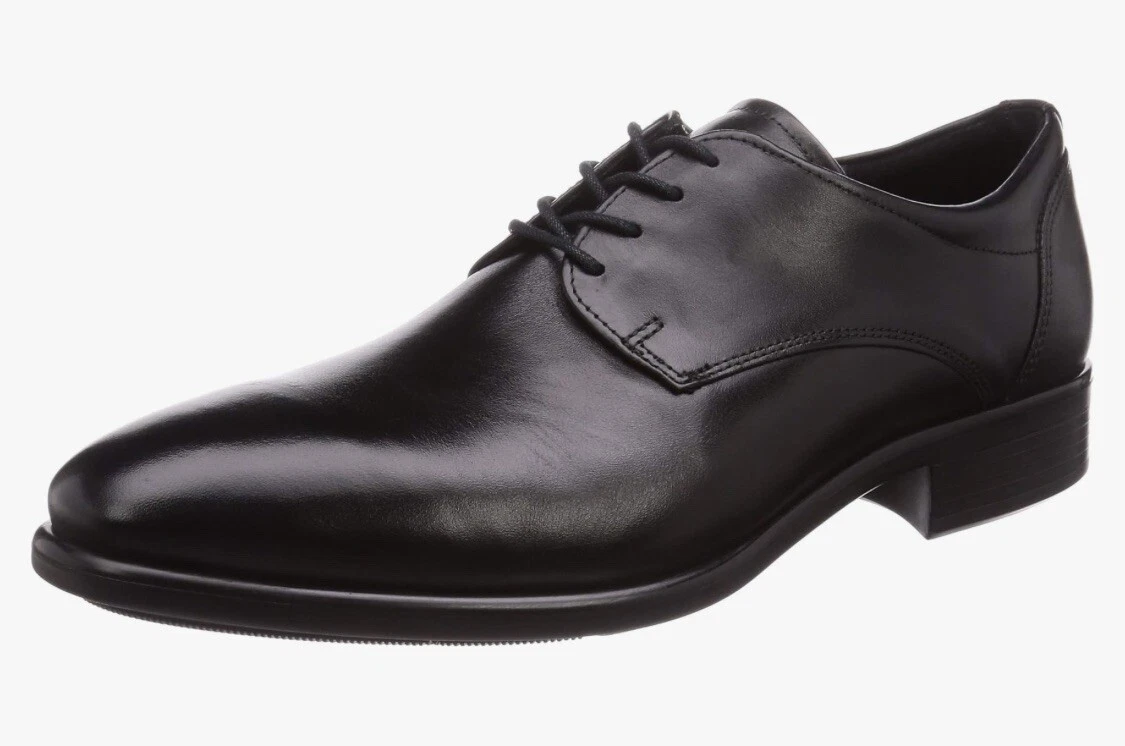 ECCO Cravatta Oxford da uomo Citytray con punta liscia nero 9 9 5 US