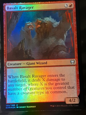Basalt Ravager FOIL , Kaldheim , Near Mint , MTG , FREE SHIPPING