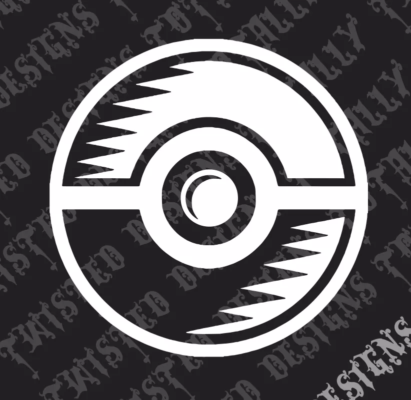 3.5 Pokémon Poké Ball Icon Symbol Vinyl Decal Art for Cars
