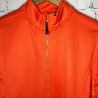 Callaway orange Full Zip Jacket with Pockets size Large L | eBay