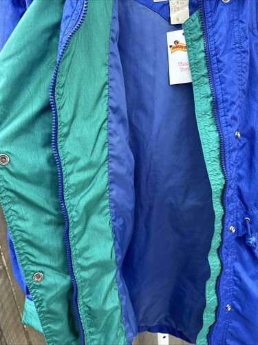 Vintage Innovations by Izzy Vibrant Colorblock Adjustable Waist Windbreaker Sz M - Picture 6 of 13