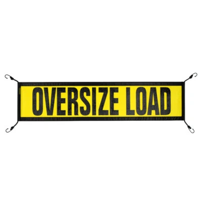 OVERSIZE WARNING PRODUCTS, INC. Oversize Warning Products - EZ Hook Escort Oversize Load Sign 14" x 60"