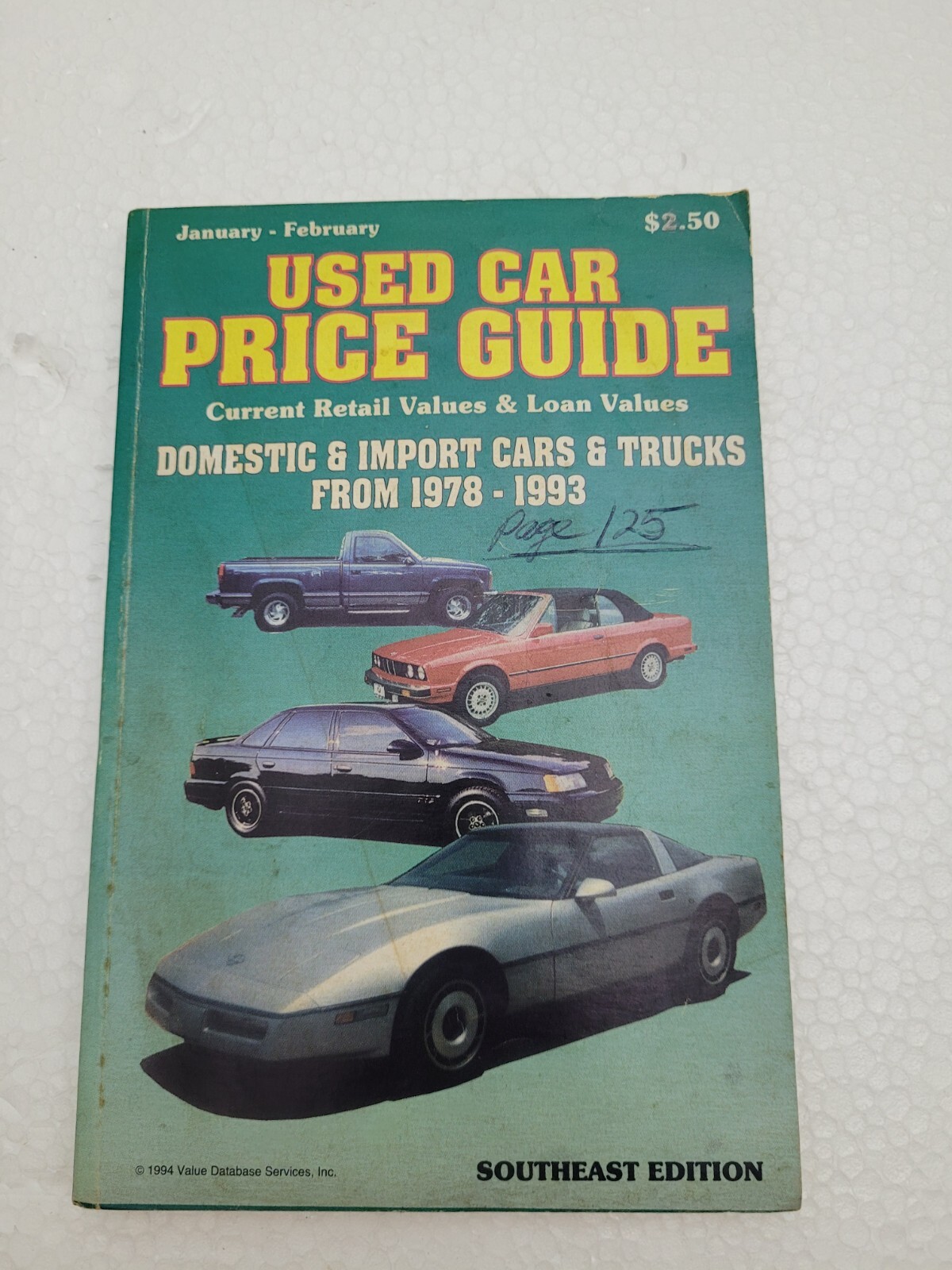 Used Car Price Guide Used Car Prices January 1994  South East edition