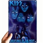 KISS Creatures of the Night Vintage Aluminum Tin Metal Signs Home Décor  8x12