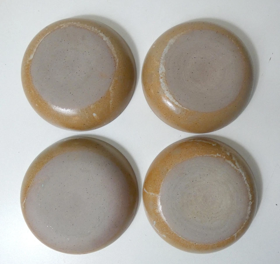 assiettes en grès x4 creuses Vintage - Photo 2/4