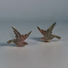 Vintage Sterling Silver 925 Bird screw back Earrings — photo 1