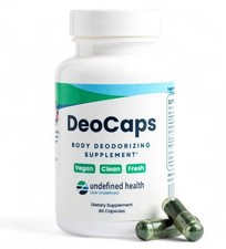 DeoCaps Whole Body Deodorizing Supplement - 100 Natural Internal Deodorant 7/28