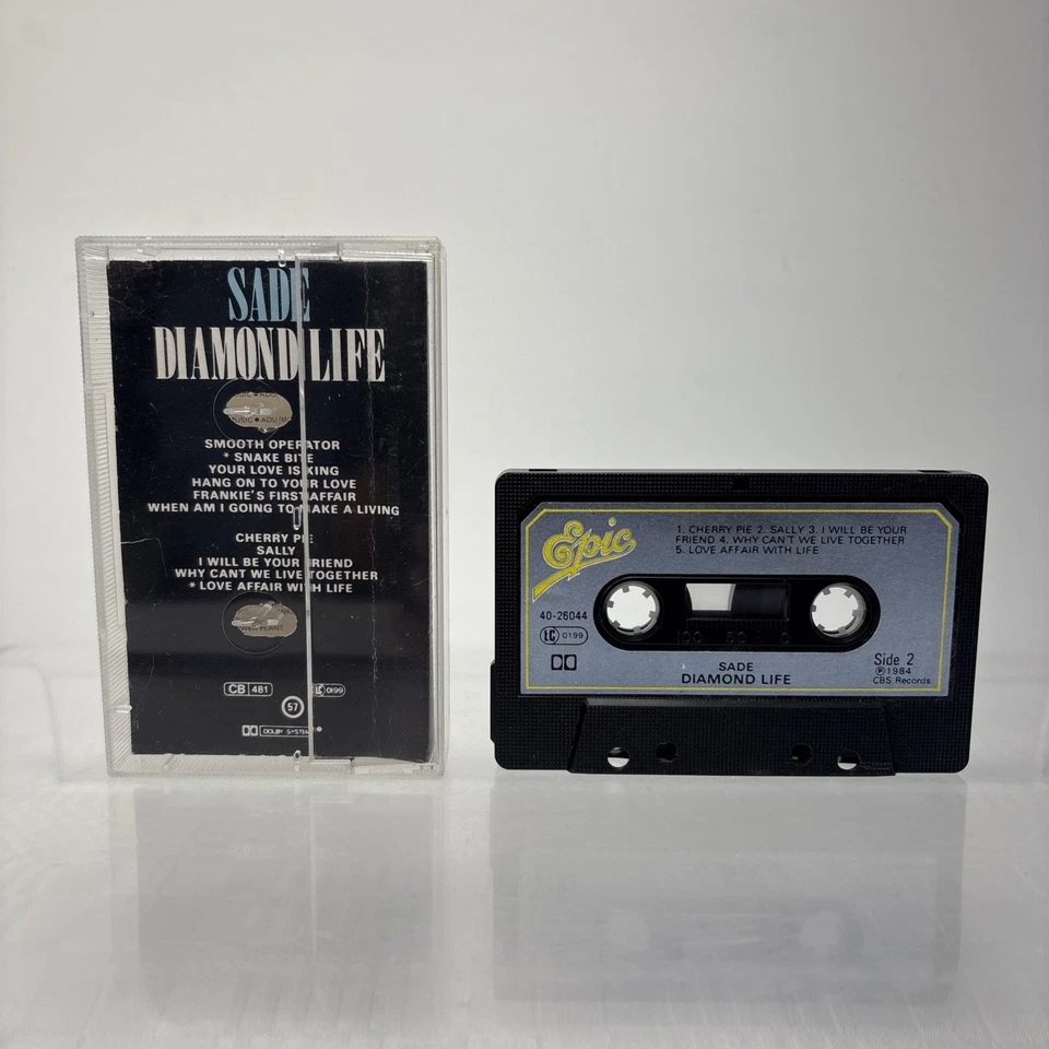 Sade Diamond Life Cassette Tape Album Epic Records 1984 EPC 40-26044 Playtested - Image 3 of 4
