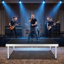 Portable 4x4 ft Aluminum Stage Riser Platform, Height Adjustable 23.6"-39.3" USA
