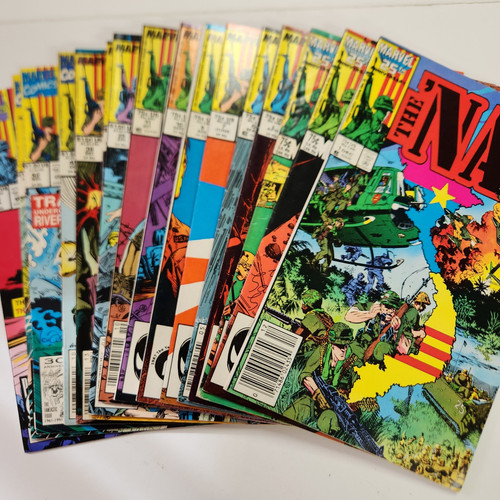 Nam 1, 3-7, 9-11, 29, 37, 38, 49, 62-64 lotto di 16 fumetti Marvel ottime condizioni 1986 - Foto 1 di 19