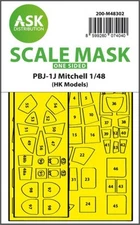 1/48 Artscale PBJ-1J Mitchell one-sided express fit mask for HK Models