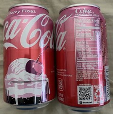 2 FLOTADORES COMPLETOS 2026 COCA-COLA CEREZA 12 OZ SODA CEREZA SABOR VANELLIA