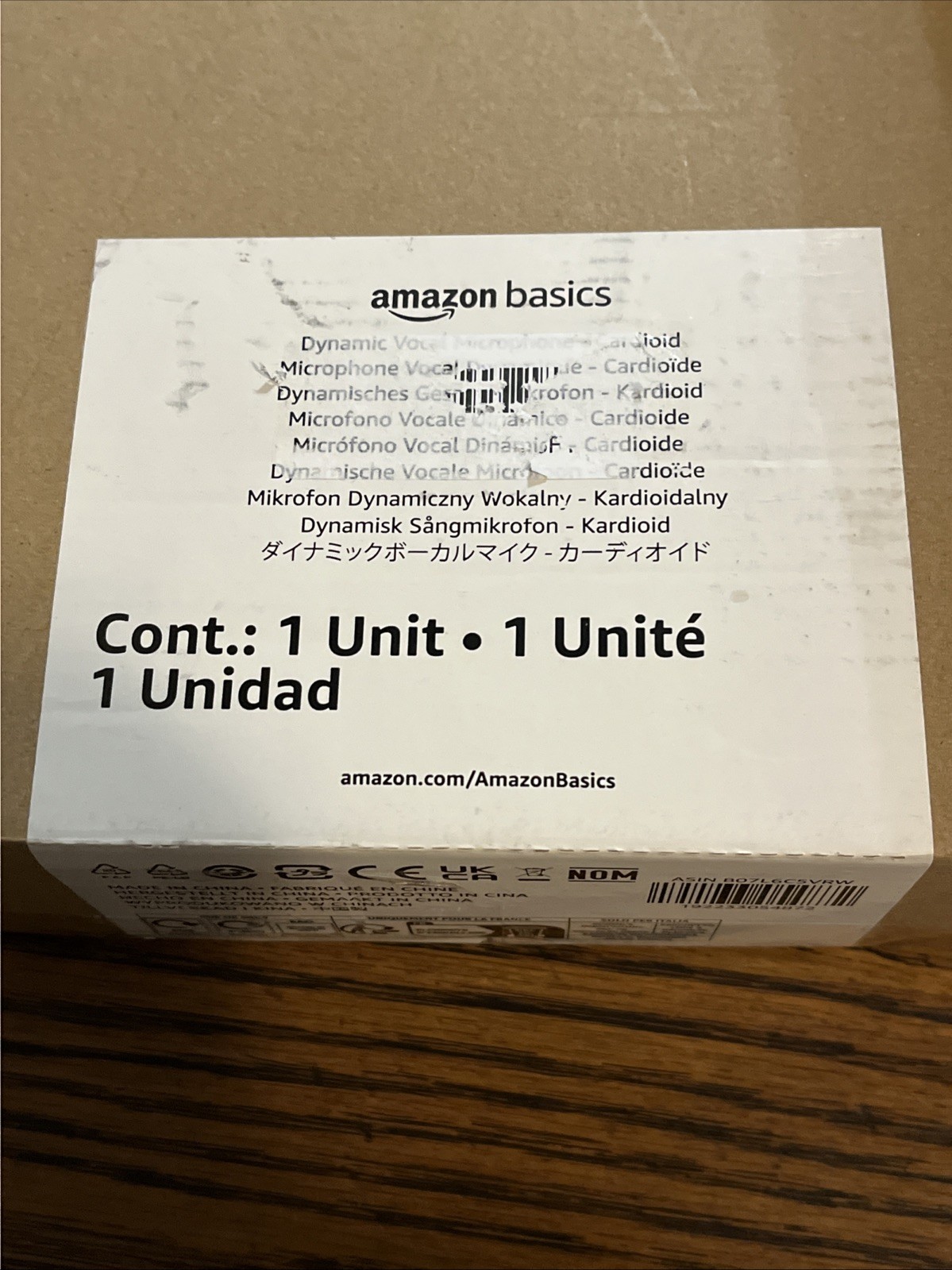 Amazon Basics Dynamic Vocal Microphone Cardioid XLR Black Silver
