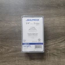 NEW Sealproof Weatherproof Box, 1 Gang, 5 Hole, 3/4 Inch Hub