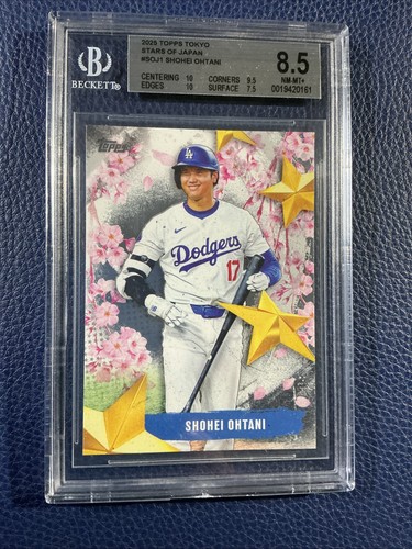 SHOHEI OHTANI 2025 Topps Tokyo Series Stars Of Japan #SOJ1 Dodgers BGS 8.5 NM-MT