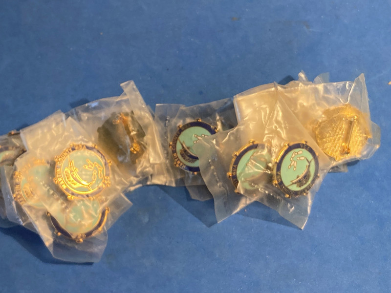 Lot of 20 Vintage Martin County WBA Women's Bowling Assn. Lapel Pins - 225