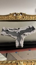 Y2K 2013 Victoria Secret Cheeky Second Skin Nylon Lace Panties Sz S Sissy Silky