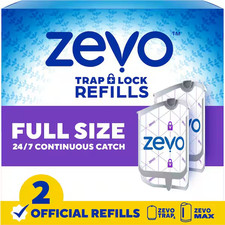 Zevo Flying Insect Trap Fly Trap 2 Refill 2 Total Cartridges - BUY MORE  SAVE 