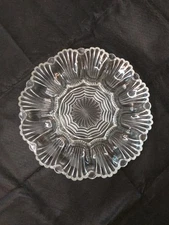 Vintage Anchor Hocking Clear Glass Deviled Egg Oyster Serving Plate